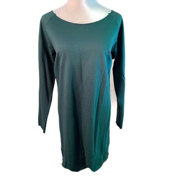 ASOS Green 80s Style Sweatshirt Dress Sz 12/Large - Picture 1 of 6